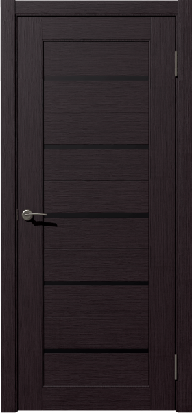 Межкомнатная дверь Дубрава Сибирь Астра ДГ Акация черная 600х2000