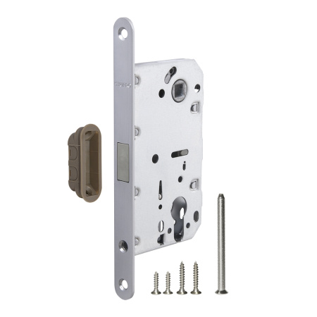 Замок магнитный под цилиндр Fuaro MAGNM85C-50 MSC Матовый сатинированный хром