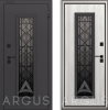 Входная дверь с терморазрывом Argus Тепло Бриан Муар графит/ Ясень Ривьера айс 970х2050 Правое