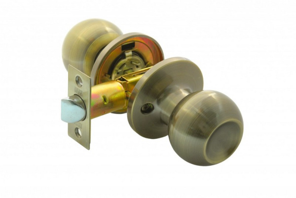 Дверная ручка-защелка Bussare 67-05  AB Бронза античная