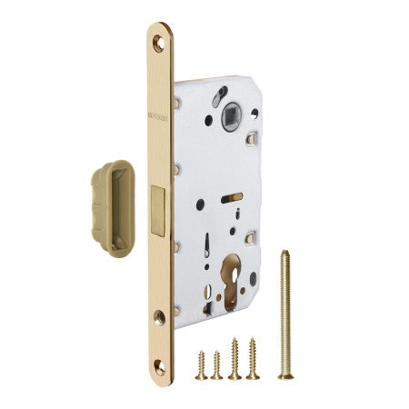 Замок магнитный под цилиндр Fuaro MAGNM85C-50 MSG Матовое сатинированное золото