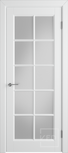 Межкомнатная дверь VFD Glanta ДО Polar/ White Cloud 600х2000