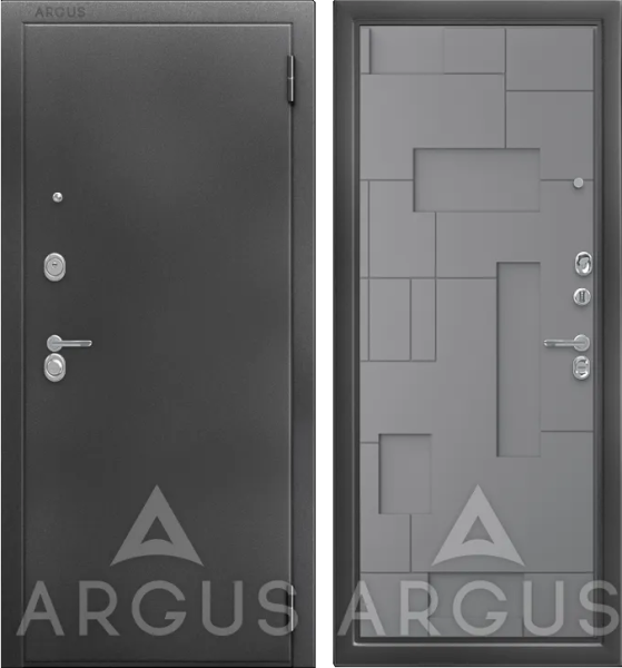 Входная дверь Argus ДА 94 Корса Антик серебро/ Силк муссон 870х2050 Левое
