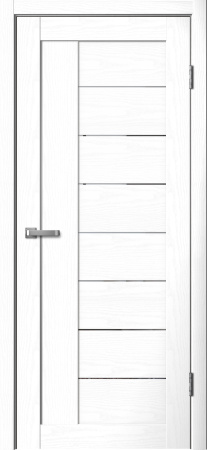 Межкомнатная дверь FlyDoors 201 ДО Ясень белый/ Зеркало 900х2000