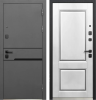 Входная дверь Luxor Классика Муар 7024/ Эмалит Белый 860х2050 Левое
