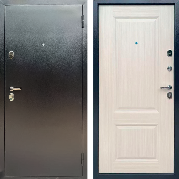 Входная дверь  СД 07-2 Антик коричневый/ Светлый дуб 860х2050 Левое