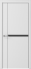 Межкомнатная дверь Albero Графика-2 ДГ Белый/ кромка ABS черная с 4-х сторон 900х2000