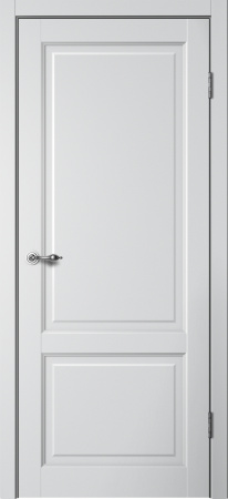 Межкомнатная дверь FlyDoors C2 ДГ Эмалит Серебристый 600х2000
