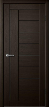 Межкомнатная дверь FlyDoors 201 ДО  Дуб мокко/ Черный лакобель  700х2000
