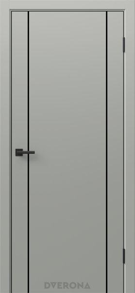 Межкомнатная дверь DVERONA Орион 2.1 ПЭТ Мираж/ ABS черная 900х2000