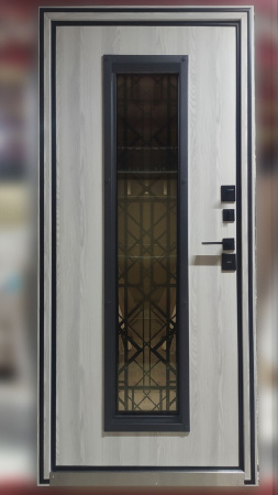 Входная дверь с терморазрывом Argus Тепло Муар графит Бриан