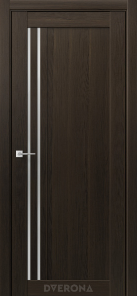 Межкомнатная дверь DVERONA Гамма СМ CPL Дуб Браун/ Сатин 600х2000