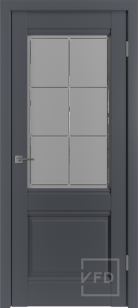 Межкомнатная дверь VFD EC2 ДО Emalex Onyx/ Crystal Cloud 900х2000