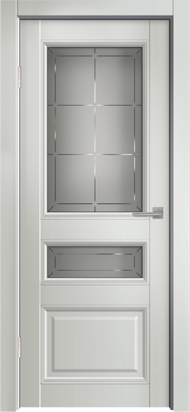 Межкомнатная дверь Дверная линия Гранд 7 ДО Серый/ Сатин серый 900х2000
