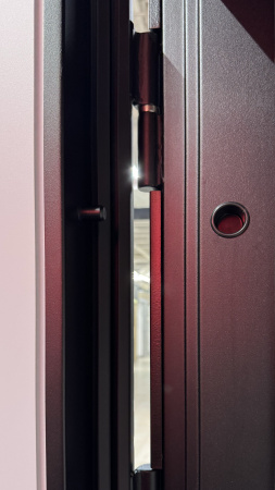 Входная дверь URBAN Статус Черная шагрень/ Белый 860х2050 Левое