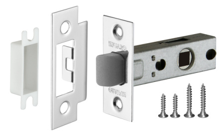 Защелка межкомнатная пластиковая Fuaro PLASTP12-45-25 CP Хром