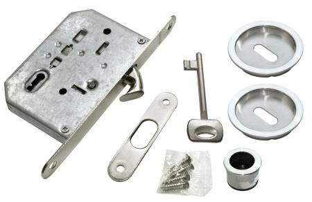 Комплект для раздвижных дверей Morelli MHS-1 L  SC Хром матовый