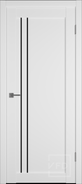 Межкомнатная дверь VFD E33 ДО Emalex Ice/ Black Gloss 600х2000