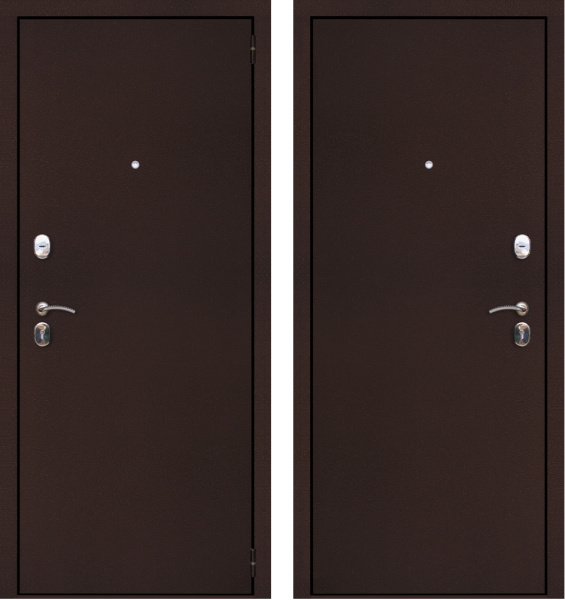 Входная дверь Страж 2К металл Антик медь 860х1800 Левое