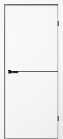 Межкомнатная дверь FlyDoors FN 32 ДГ Эмалит  Белый   600х2000 (Защелка магнит. WC)