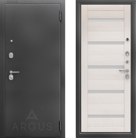 Входная дверь Argus ДА 97 Александра  Антик серебро/ Лиственница белая 870х2060 Левое