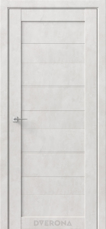 Межкомнатная дверь DVERONA Зета Бетон светлый/ Глухая вставка 600х2000