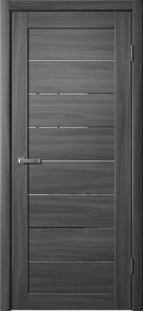 Межкомнатная дверь FlyDoors 242 ДО Ясень графит/ Зеркало 800х2000