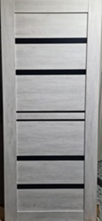 Межкомнатная дверь INFODOORS Grace 302 ДО Граф белый/ Черный лакобель 900х2000