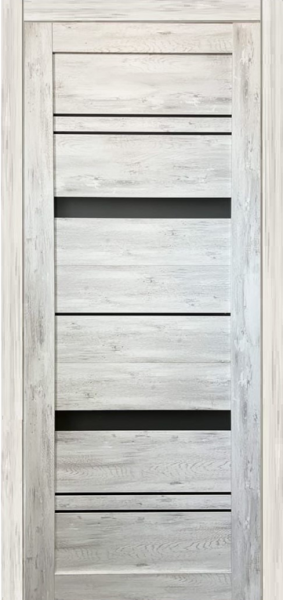 Межкомнатная дверь модель PV-03 Трэвис белый/ Мателюкс графит 600х2000