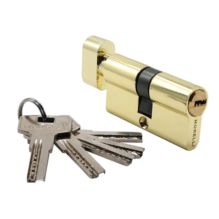 Ключевой цилиндр Morelli HS 60CK (5 кл.) PG Золото