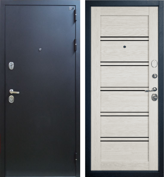 Входная дверь VFD Expert Pro 3K Atum Pro 28 Букле черный/ Artick Oak 860х2050 Левое