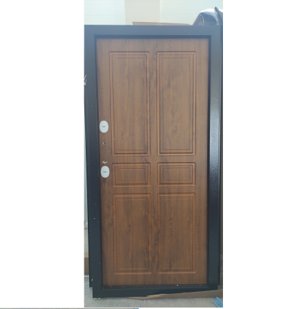 Входная дверь с терморазрывом Промет Термо Норд Антик медь/ Золотистый дуб 880х2050 Правое