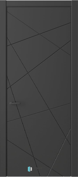 Межкомнатная дверь WestStyle Prime 1 ДГ Черный кварц 900х2000