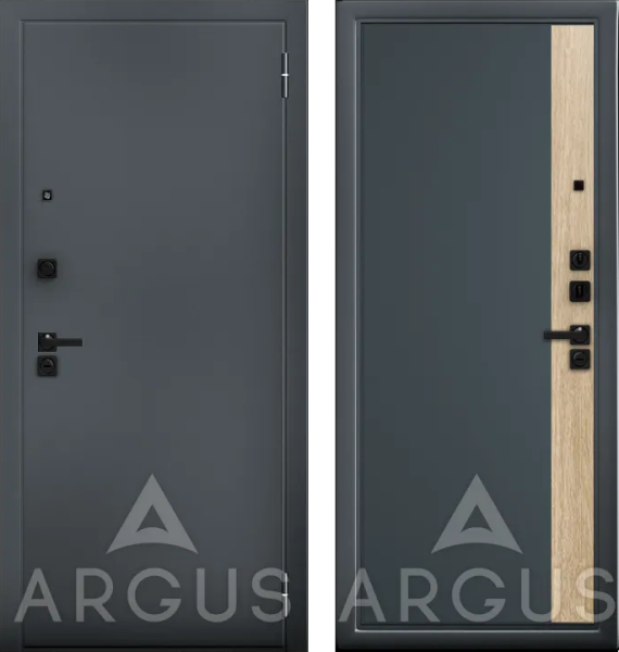 Входная дверь Argus ДА 85 Брик Букле графит/ Мэджик лид 870х2060 Левое