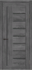 Межкомнатная дверь модель 01 ДО Дуб серый/ Черный лакобель 700х2000