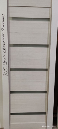 Межкомнатная дверь модель 55 ДО Светлый орех/ Сатин 800х2000