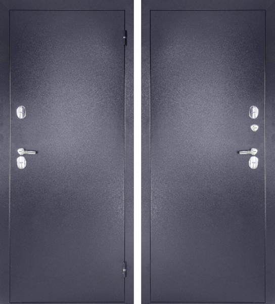 Входная дверь с терморазрывом Промет Термо Норд металл Антик серебро 880х2050 Левое