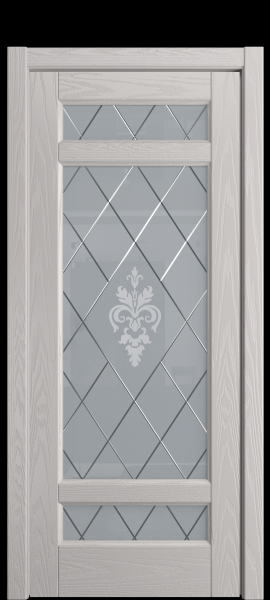 Межкомнатная дверь Milyana Клариса ДО Шпон Агат/ ст. "София" светлое 600х2000