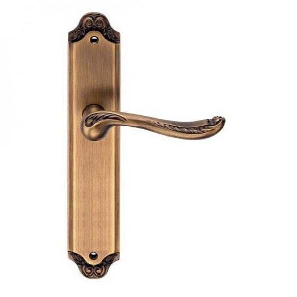 Дверная ручка на планке Archie ACANTO PS  ACF Античный кофе