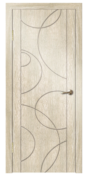 Межкомнатная дверь Дверная линия Космос ДГ Итальянский орех 600х2000