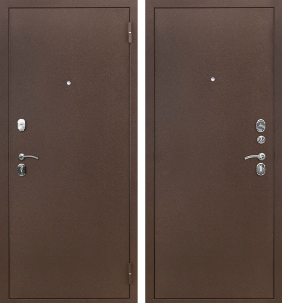 Входная дверь Страж 3К Steel Антик медь 860х2050 Левое