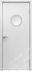 Влагостойкая дверь AquaDoor гладкая ДО модель 5 Белый/ Сатинат матовое 900х2000