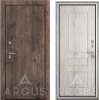 Входная дверь с терморазрывом Argus Тепло Оливер Акация темная/ Рустик серый 970х2050 Правое
