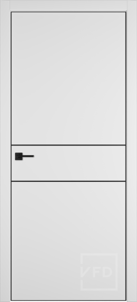 Межкомнатная дверь VFD Urban 2H Emalex Ice/ кромка BE с 4-х сторон 600х2000 (Врезка под замок)