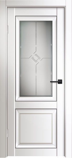 Межкомнатная дверь Дверная линия Деканто ДО Белый бархат/ Сатин 600х2000