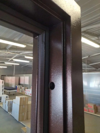 Входная дверь с терморазрывом Промет Термо Норд Антик медь/ Лиственница белая 980х2050 Правое