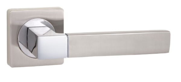 Дверная ручка INERTA FZ14-214 SN/CP Никель белый/Хром полированный