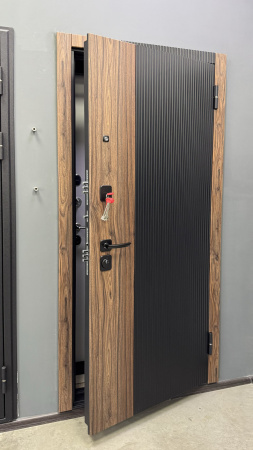 Входная дверь BOST Верона Черная шагрень/ Черная шагрень 860х2070 Левое