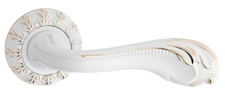 Дверная ручка Vantage V65 W/PG Белый/Золото