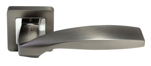 Дверная ручка Morelli Shell MH-45-S55  Графит/Хром полированный